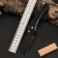 9 chrome blade g10 handle folding knife high hardness outdoor hunting knife survival multi function knifes