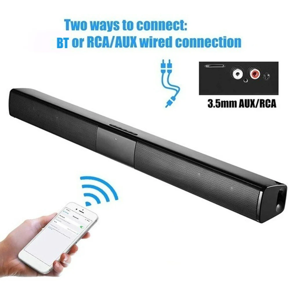 Bluetooth звуковая панель проводная Беспроводная стерео для телевизора 2000 мАч