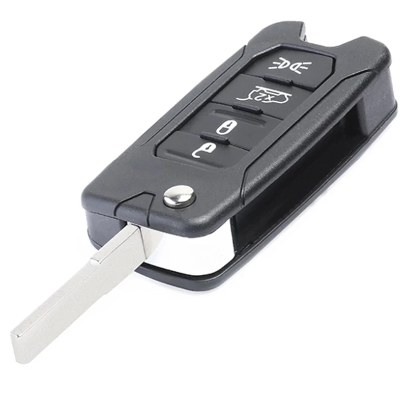 KEYECU 4 кнопки 2ADFTFI5AM433TX откидной дистанционный ключ FSK 433 МГц Megamos AES Chip ID48 для Jeep Renegade