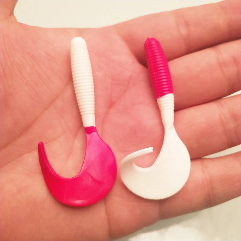 Мягкая приманка POETRYYI для рыбной ловли с большой резьбой и красной головкой