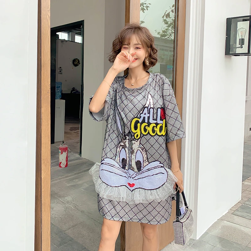 Женские газовые платья с блестками весна лето 2020|Женские платья| |