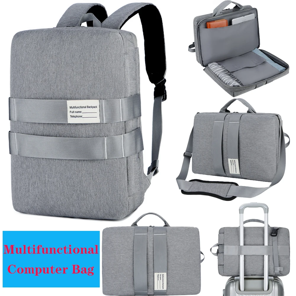 

Laptop Bag Waterproof Backpack For 14 15.6 17 inch Laptop Case Multifunction Notebook Bag Men Women Laptop Airbag Shockproof Bag