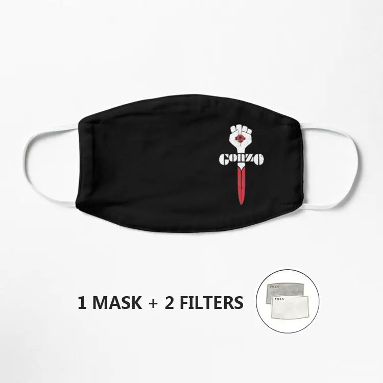 

Маска Gonzo Symbol Hunter S Томпсон Pm2.5 маска для улицы многоразовая моющаяся маска для лица Регулируемая уличная маска
