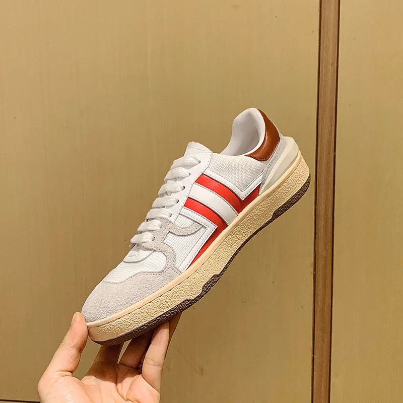 

Spring and autumn casual women's sports shoes white shoes retro women's lace-up flat bottom