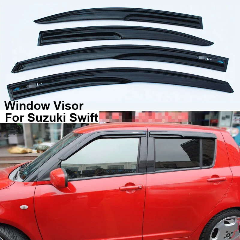 4 шт. дефлектор-крышка окна козырек тент вентиляционный ветер дождь дефлектор