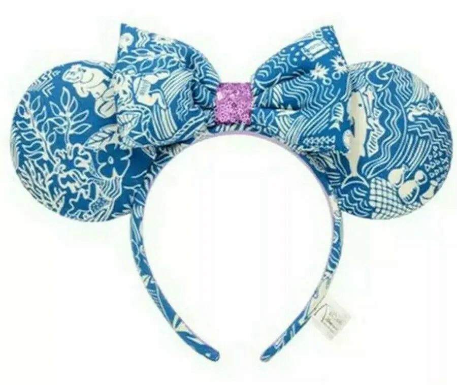 Aulani Гавайи Микки уши Минни Маус и повязка на голову Ричард синий костюм с