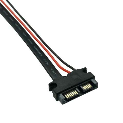 UXG Адаптер SATA 22Pin 7+15 Female - Slim SATA 13Pin 7+6 Male 30см
