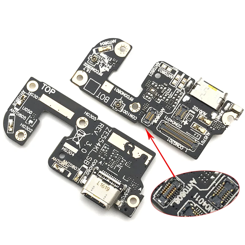 Зарядное устройство черз порт USB разъем для Asus Zenfone 4 ze554kl док-порт микрофон гибкий кабель плата