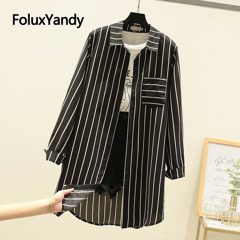 2019 Осенние блузки с длинными рукавами женские повседневные рубашки свободные