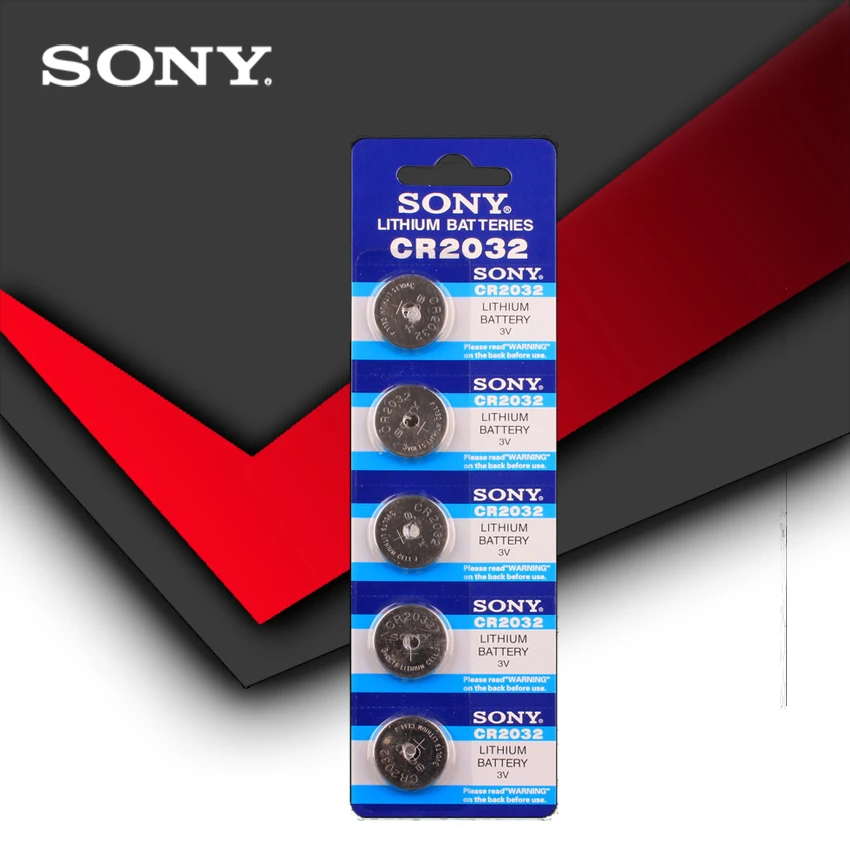 Батарейки кнопочные SONY cr2032 Литиевые для часов с калькулятором 5 шт./лот 3 в