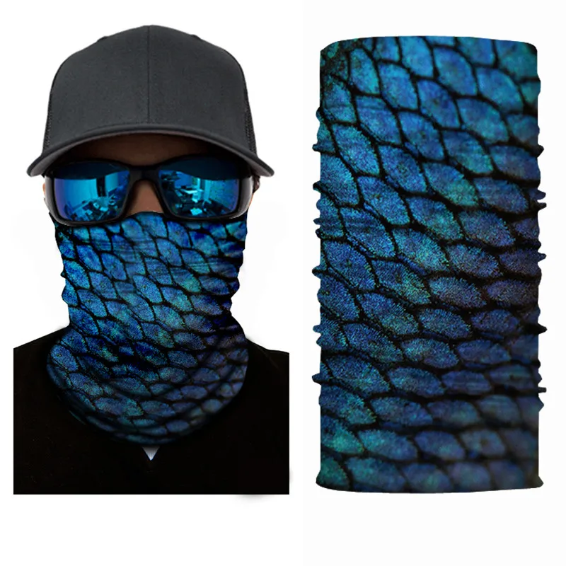 High-Jump Camping Hiking Scarf Men's Bandana Polyester Bandana Dust Proof Outdoor Hiking Cycling Bandana Camouflage Face Mask