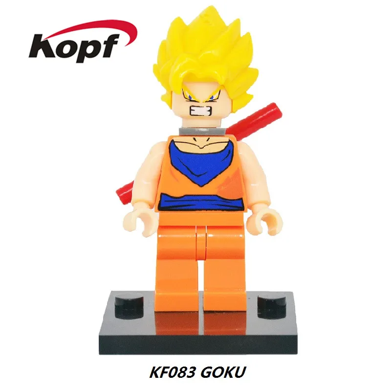 KF083 Without Box Одна распродажа фигурки Dragon Ball Z Freiza Black Goku идеальная ячейка Majin Buu Super Heroes строительные блоки детские игрушки подарок KF983 - Цвет: KF083 Without Box