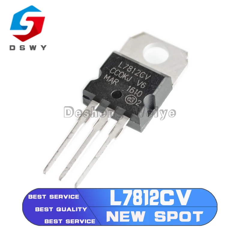 

5PCS L7812CV Three-Terminal Regulator Tube TO-220 New Spot