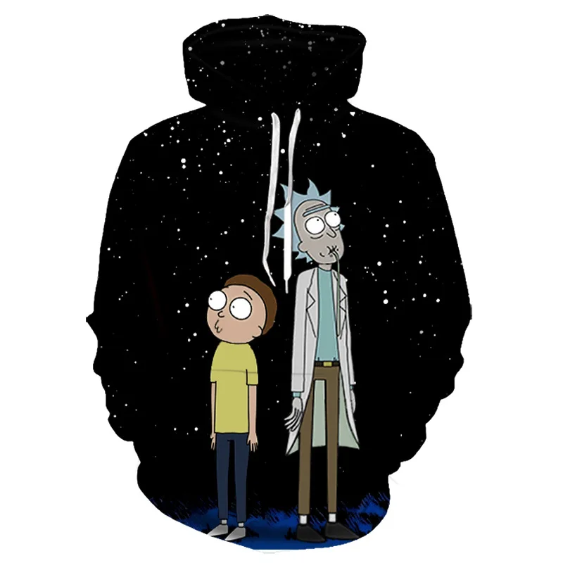 

Spring and Autumn Fashion New 3D Printing Sweatshirts American Animation Elements Cartoon Pattern Peripheral Large Size Small