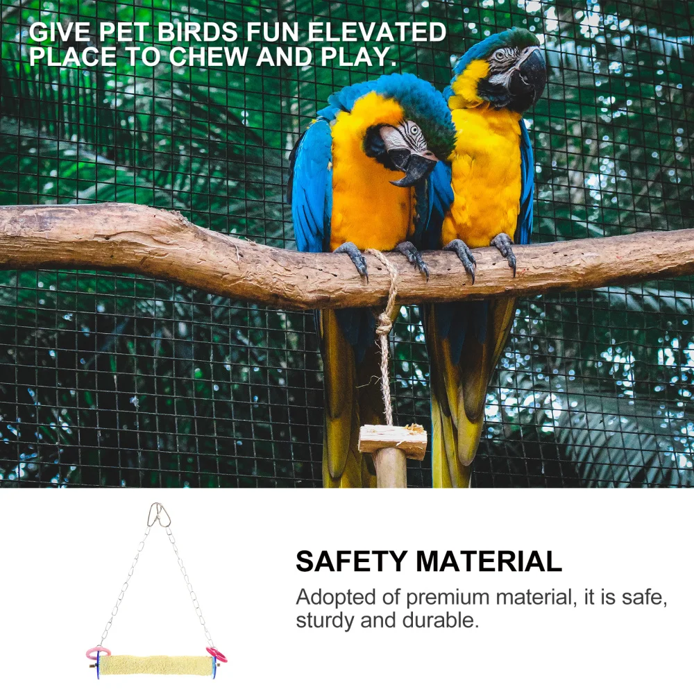 

Pet Swing Parrot Bird Safety Swing Pet Bird Supplies Roll Swing Plaything