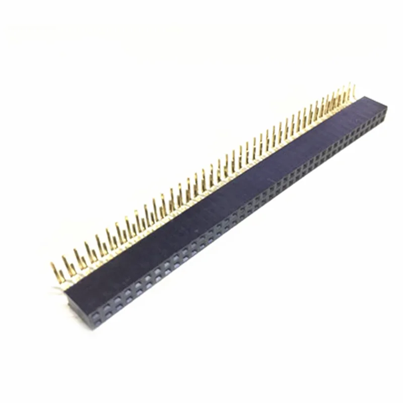 

2.54MM 2*7/2*8/2*9/2*10P pin double row socket socket foot bending 90 degrees