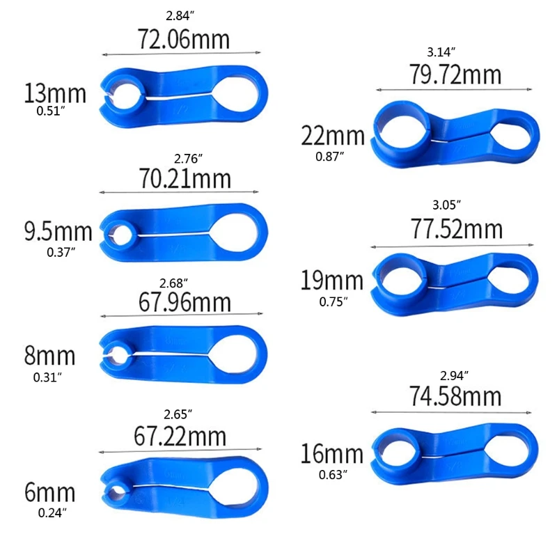 

AC/Fuel Line Angled Disconnect Tool Set Air Conditioning Pipe Clamp Disassembly Hand tools