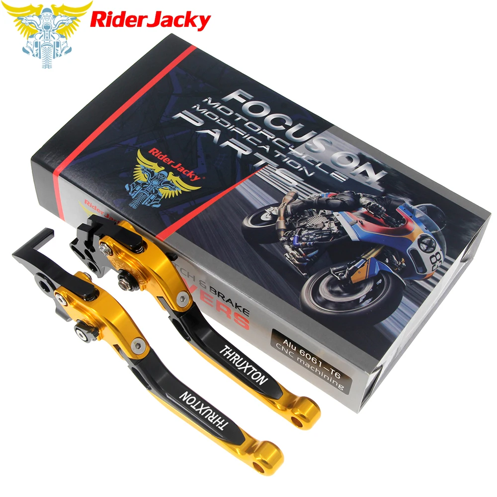 

Riderjacky For Triumph THRUXTON/StreetCup 2016-2018 2017 Motorcycle CNC Folding Extendable Brake Clutch Levers