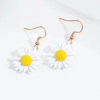 fashion ear pendant hot sale 925 silver hipster daisy earrings new ornament for women