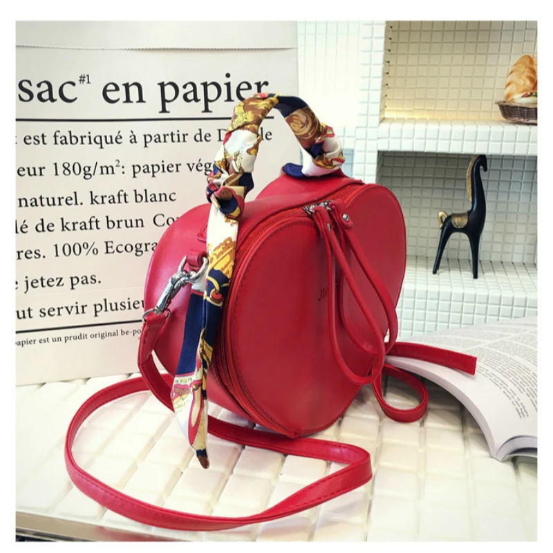 Mixtx 2020 зимняя новая женская сумка через плечо в форме сердца милая маленькая