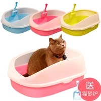explosive semi closed cat litter box free cat litter scoop large cat litter box cat toilet pet cleaning supplies