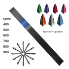 Карбоновые стрелы для стрельбы из лука Вал ID 400 мм позвоночник 1000-1,75 дюйма Пластиковые лопасти 80 зернистых точек для рекурсивного лука стрельба из лука 12 шт.