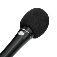 10 piece non disposable microphone foam cover handheld stage microphone windshield foam shell protective cover karaoke black
