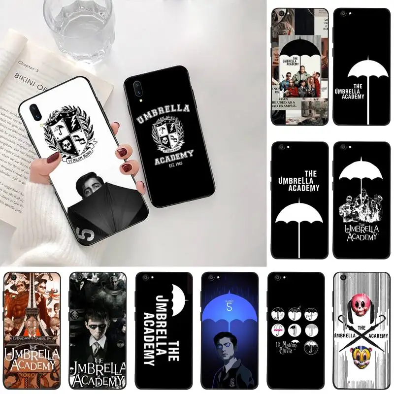 

CUTEWANAN The Umbrella Academy Cover Black Soft Shell Phone Case For Vivo Y91c Y17 Y51 Y67 Y55 Y93 Y81S Y19 V17 vivos5