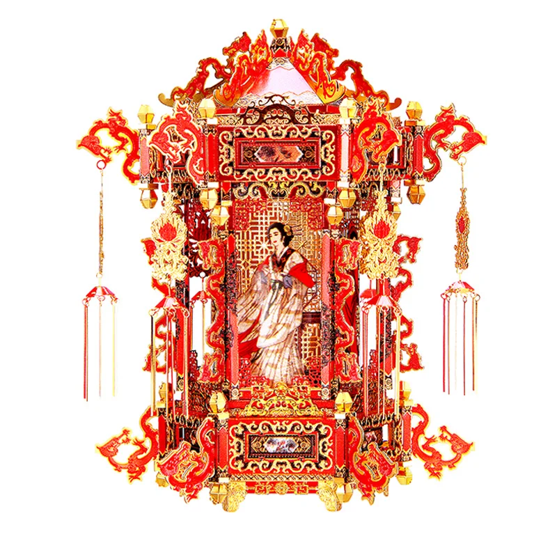 Металлическая 3D головоломка сделай сам модель золотого цвета свадебная вырезка