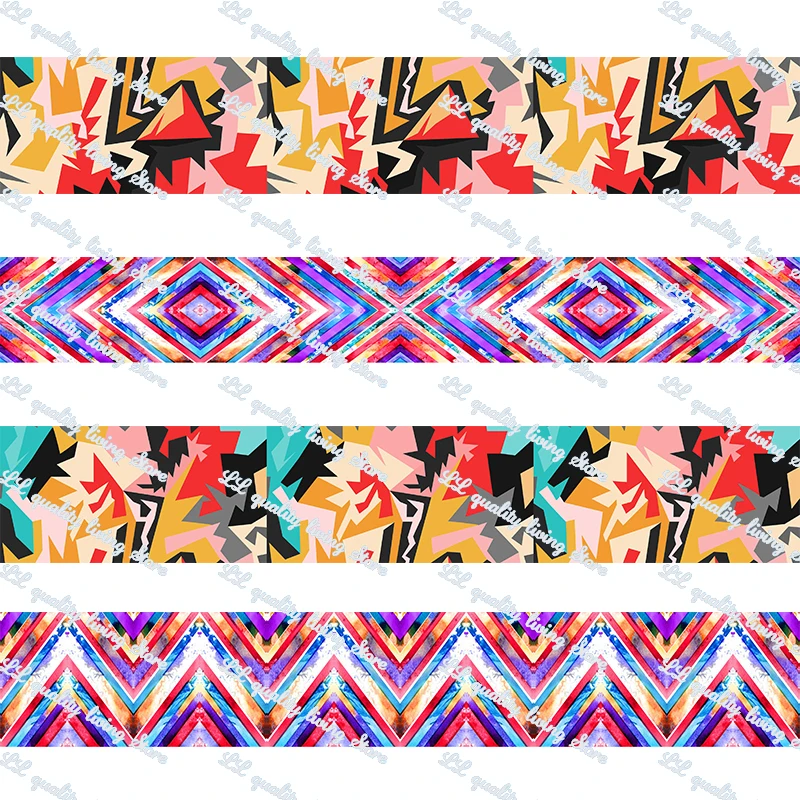Творческий в виде геометрических фигур печатная корсажная лента дома DecorationBelt