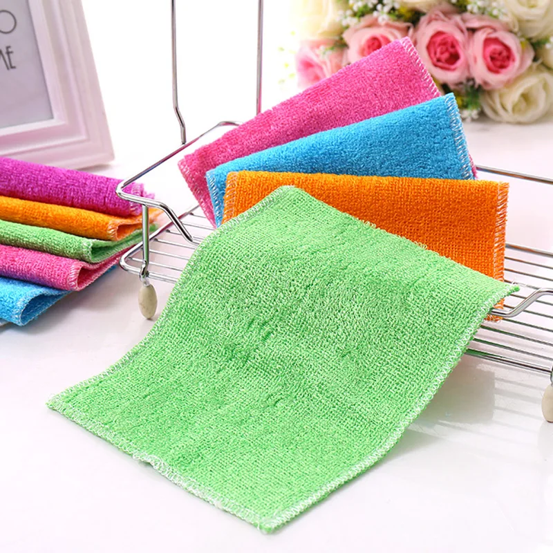 

5/20 шт., салфетка для мытья посуды из бамбукового волокна