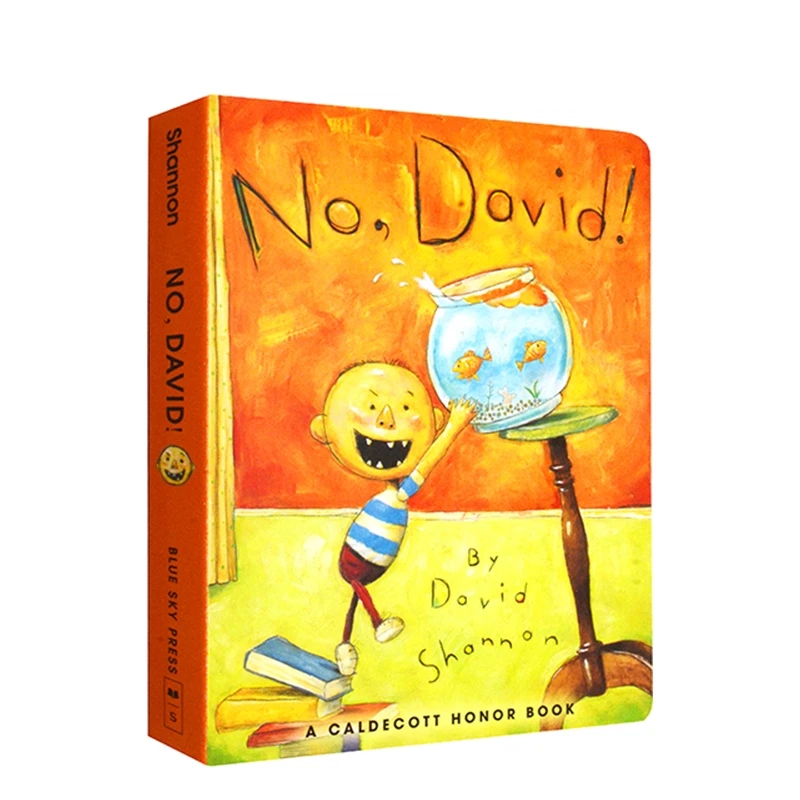 Детские книги с рисунками на английском языке No David! Картонная книга для детей