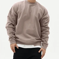 fashion loose mens sportwear autumn male casual hoodies sweatshirts mens solid color patchwork hoodies sweatshirt tops