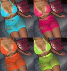 Размера плюс сексуальное нижнее белье с блестящими стразами, бюстгальтер для стриптиза и трусы-оригинальные трусики