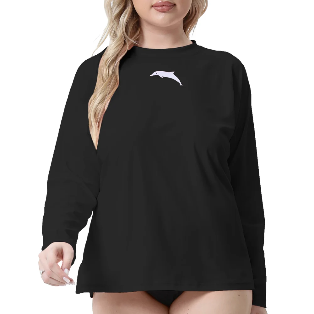 

Women's Plus Size Short Sleeve Rashguard Shirts Swimwear Swimsuit UV-Protection Rash Guard Solid color Beach Wear UPF 50+