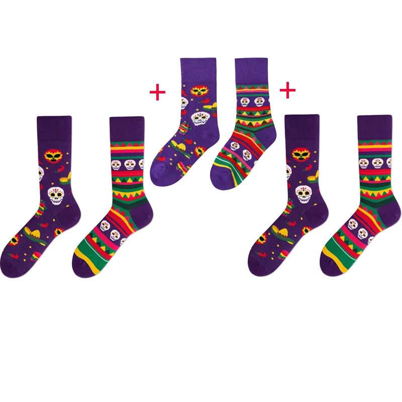 

Parent-children match socks family socks Kids Long socks cotton funny socks harajuku unisex Kids Adult Family festival Odd Socks