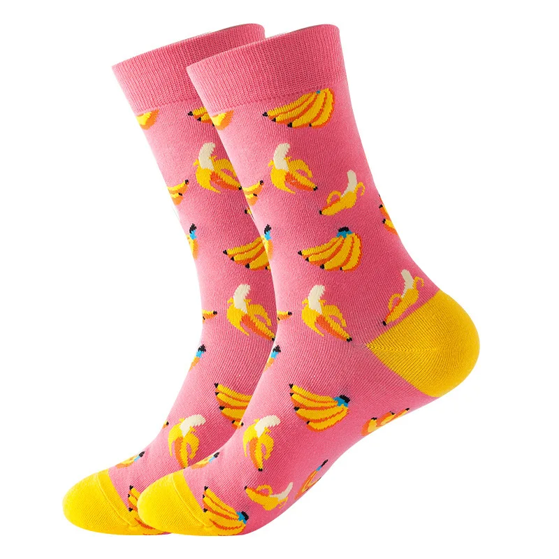 12 Pair Per Set New Style Cotton Sock Female European Fruit Autumn and Sprint Fashion Socks Factory Wholesale