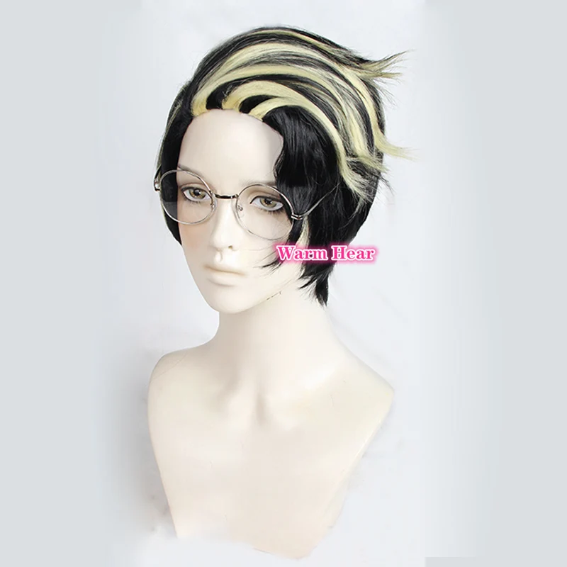 Парик для косплея из аниме Токио термостойкий синтетический темный молочный