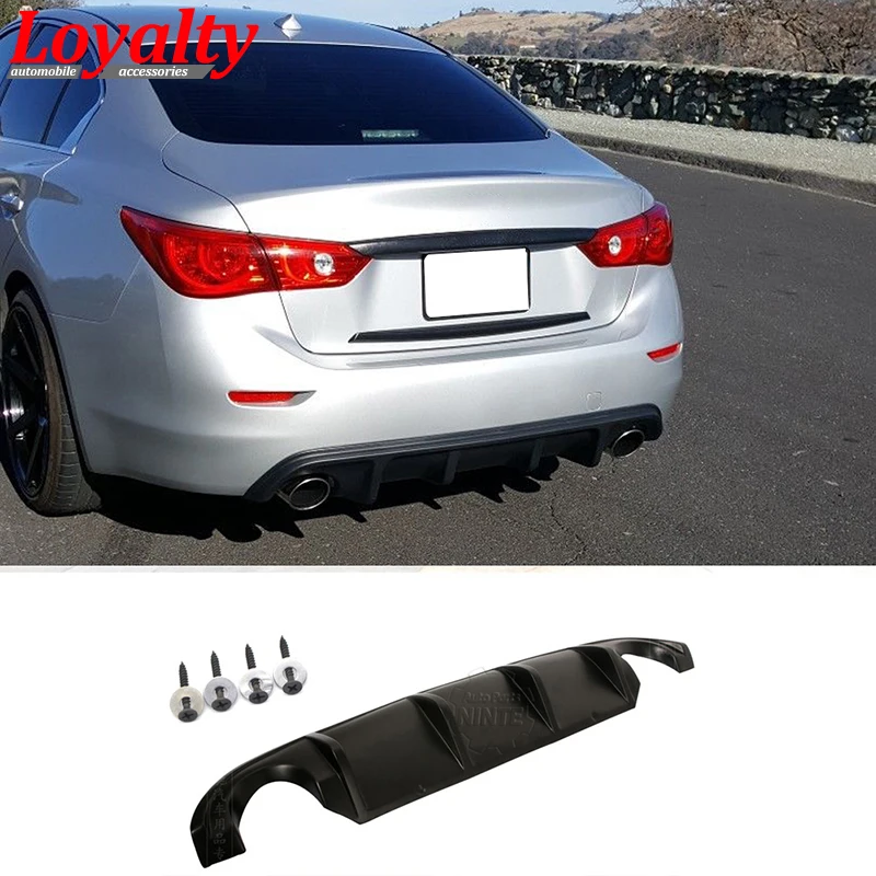 

Loyalty for Infiniti Q50 Q50S 2014 2015 2016 2017 Racing JC Rear Bumper Lip Diffuser Car Accessories