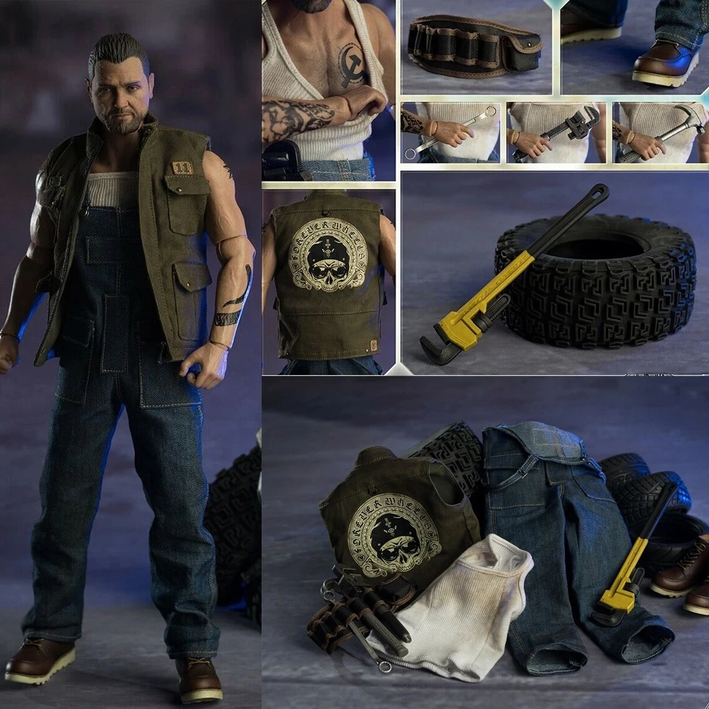 

1/6 Scale Motor Mechanic Foreve Wheels World Box AT031 Full Set Action Figure Collectible Toys In Stock