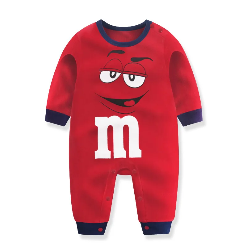 Комбинезоны хлопковые с длинным рукавом для маленьких мальчиков 0 18