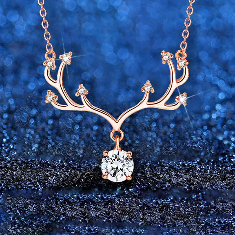 

2.0ct 8.0mm round shape Cut EF VVS1 Moissanite 925 Silver Diamond Test Passed Necklace Christmas Gift JE-06