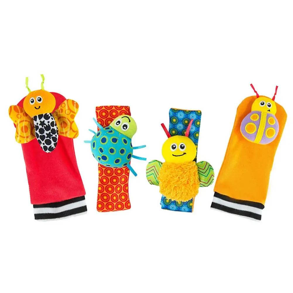 

4 шт., детские погремушки на запястье