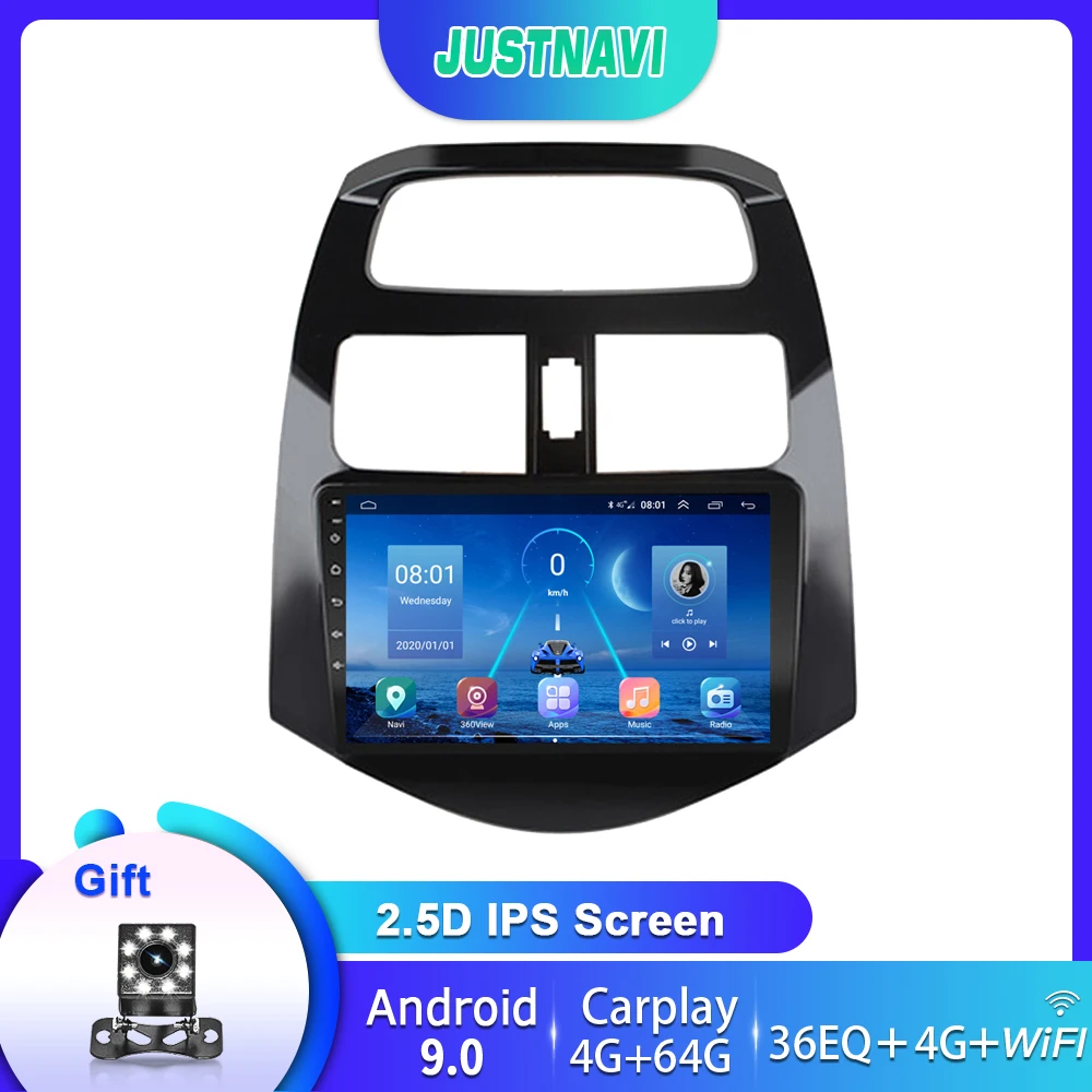

Car Radio for CHEVROLET Spark Beat Matiz Creative 2010 2011 2012 2013 2014 4G NET Carplay Android 9.0 2din GPS Multimedia Video