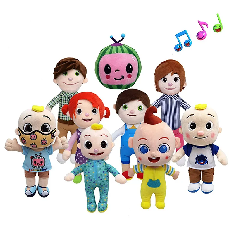 

Cocomelon Plush Toys Musical Bedtime JJ Dolls For Girls Soft Anime Plush Body Small Pillow Plushies Teddy Bear Toys for Babies