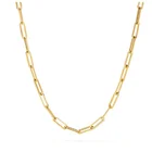 Ожерелье BOAKO для женщин, тренд 2021, модная простая цепочка до ключицы, подвески, Женские Ювелирные изделия, подарок, украшения для женщин, золото