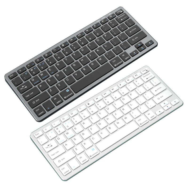 

Silent Wireless Keyboard Ultra-thin Bluetooth-compatible 3.0 5.0+2.4G Plug＆Play