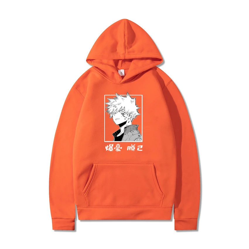 Горячая Harajuku my hero Академия мужская толстовка с капюшоном короткая футболка