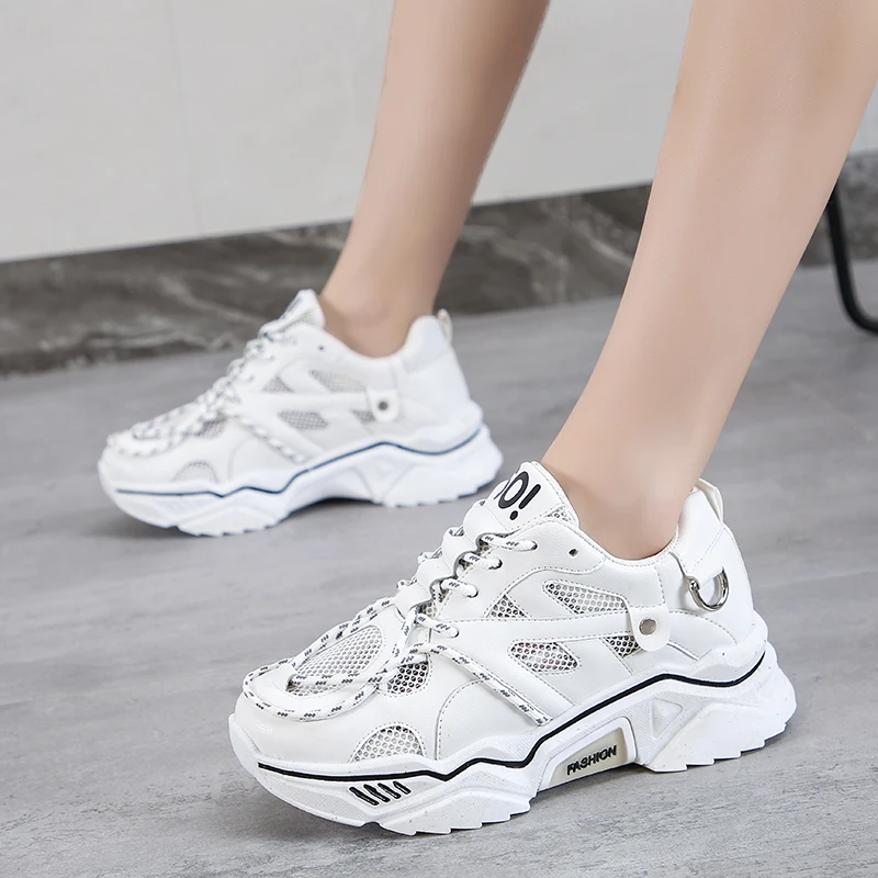 Женские кроссовки для бега модная женская дышащая Спортивная обувь на плоской