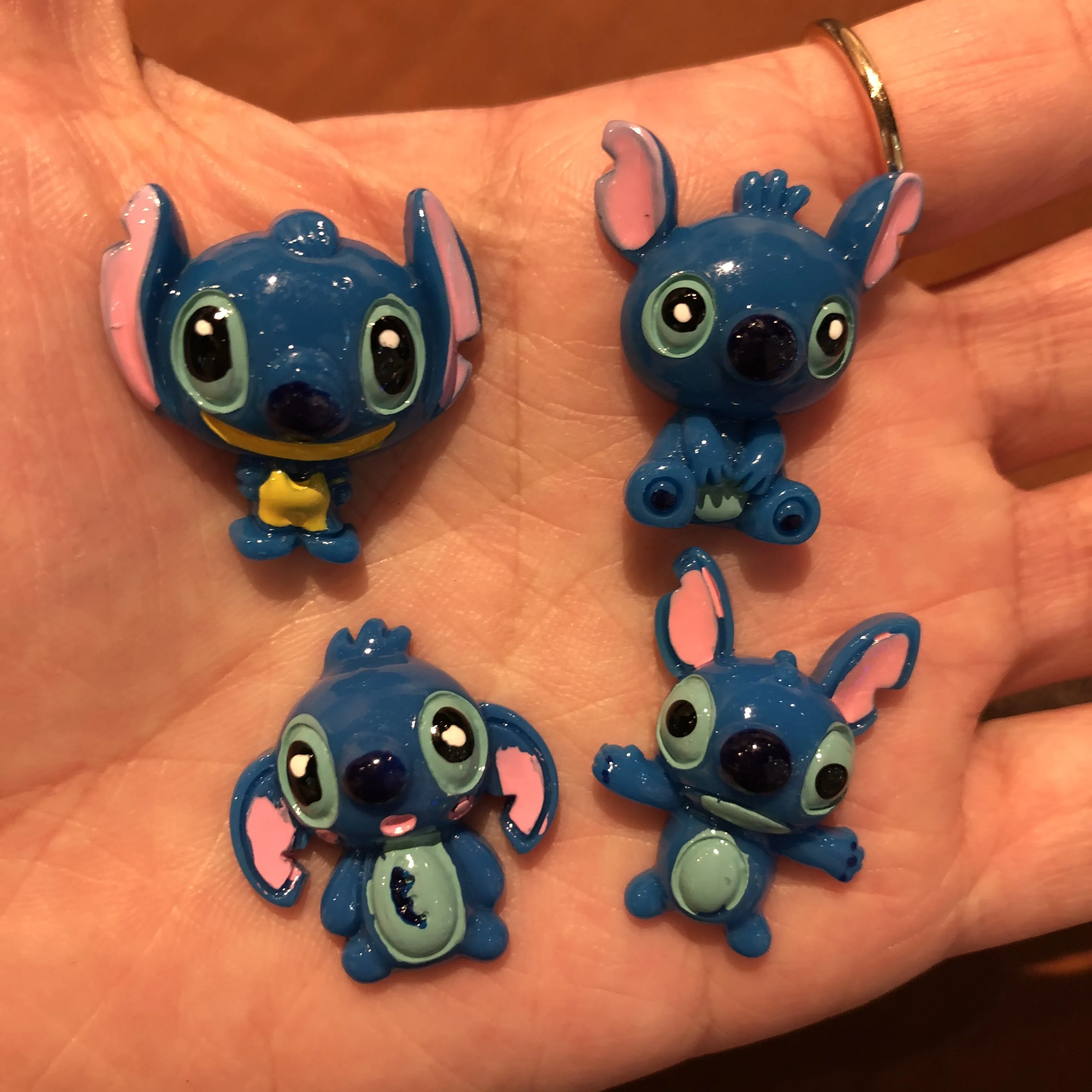 5 шт./компл. мультфильм Смола животное стежка значок плоский задник прекрасные